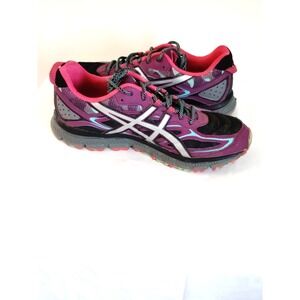 ASICS Gel‑Scram 5 Women’s Size 10 Trail Running Shoes Purple Black Blue Athletic